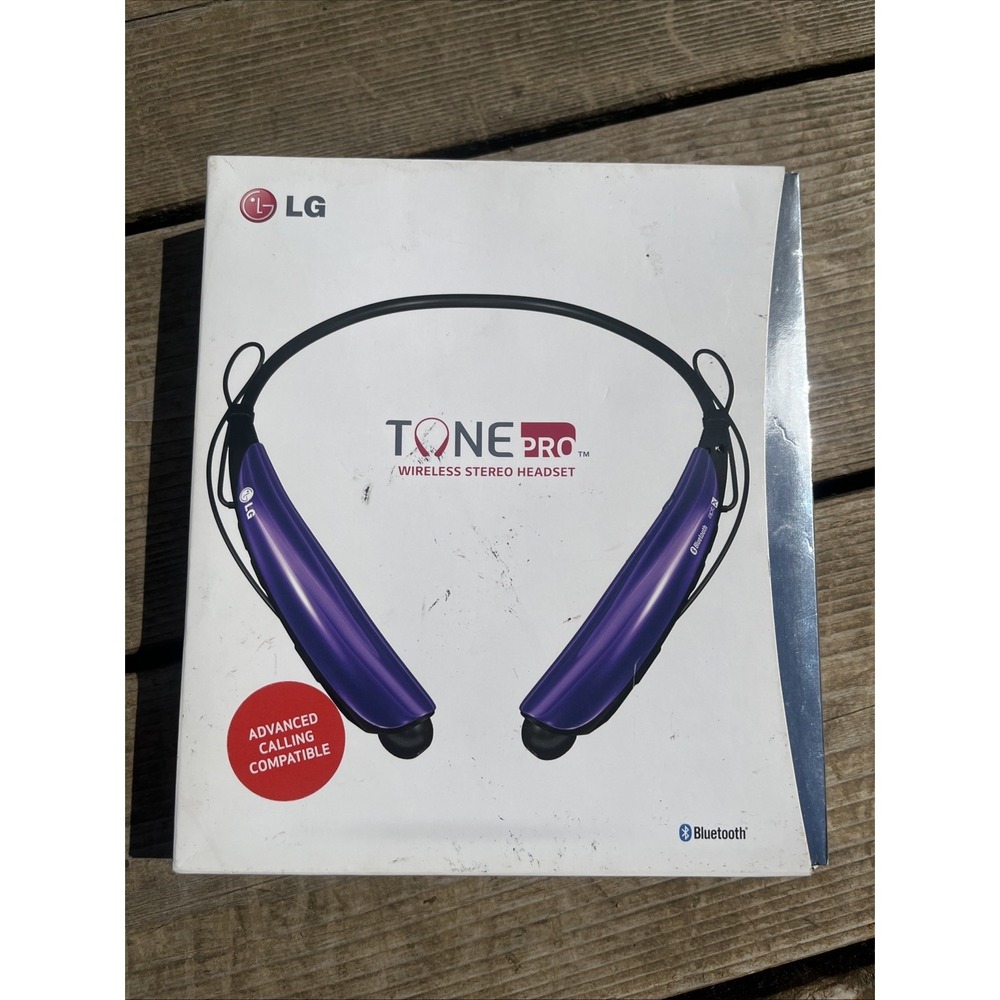 LG Tone Pro HBS-750 Wireless Stereo Headset, Bluetooth 3.0 Music / Talk, Purple